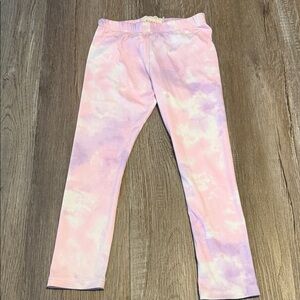btween Pink & Purple Tie-Dye Kids Leggings